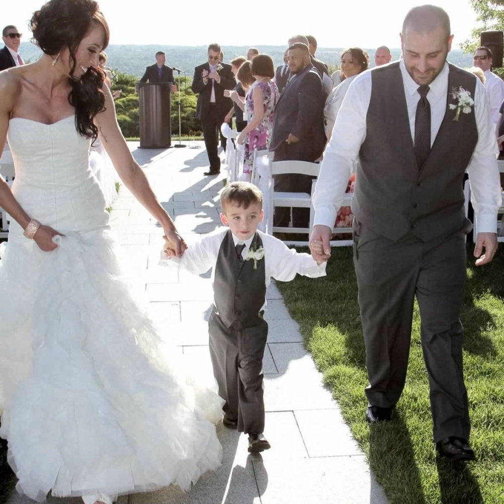 Zac Posen Ivory strapless tulle wedding gown